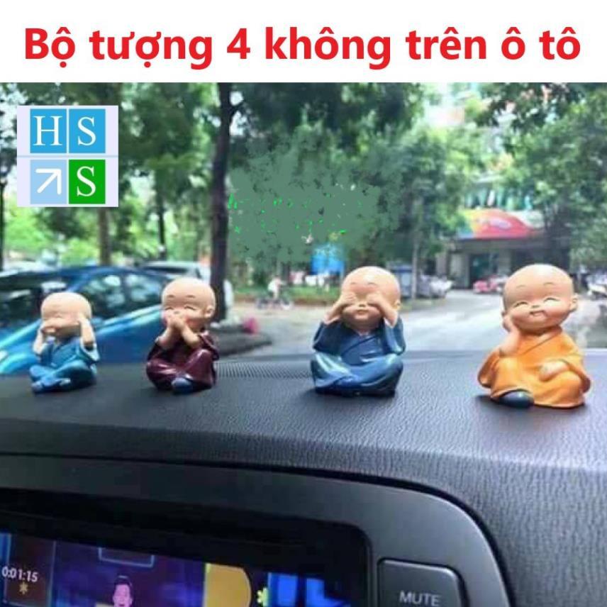 Bộ tượng 4 không 4 chú Tiểu (Hàng đẹp có hộp) -