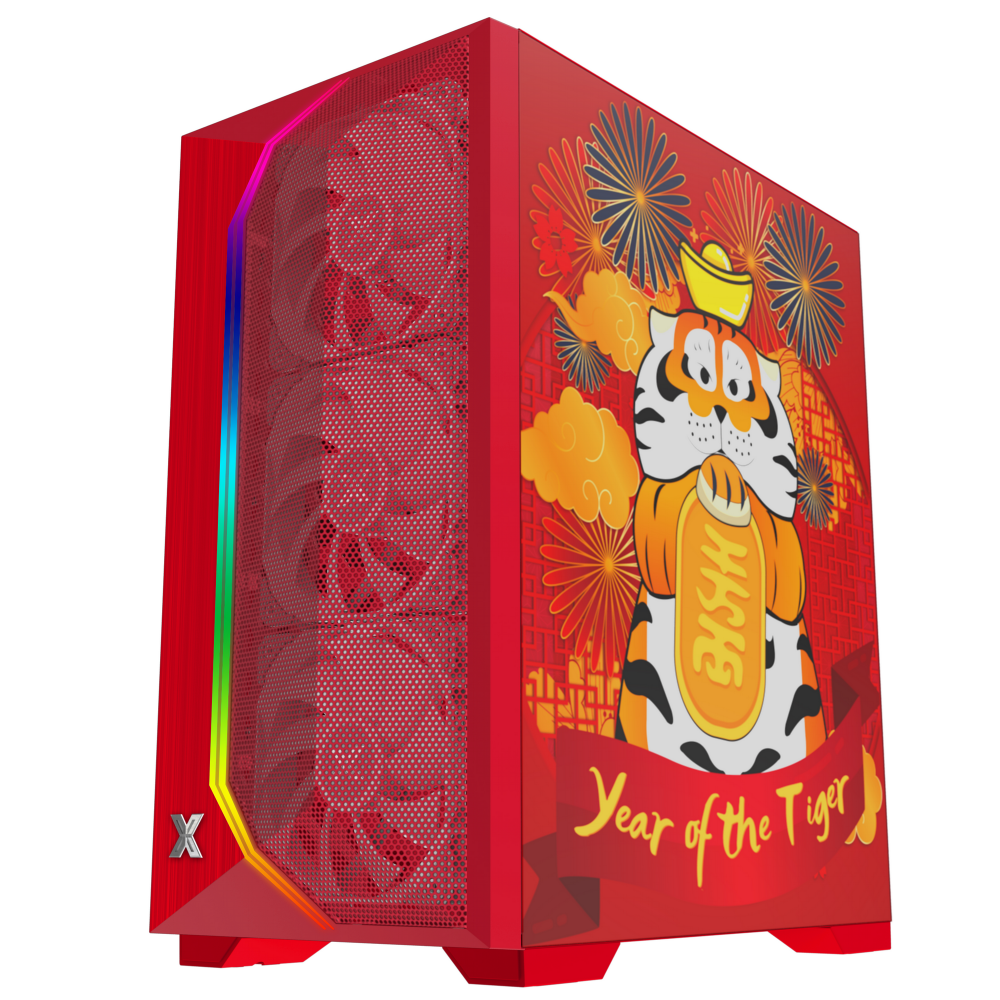 Case Xigmatek Gemini II - Year OF The Tiger (Kèm 3 Fan RGB) - Hàng Chính Hãng