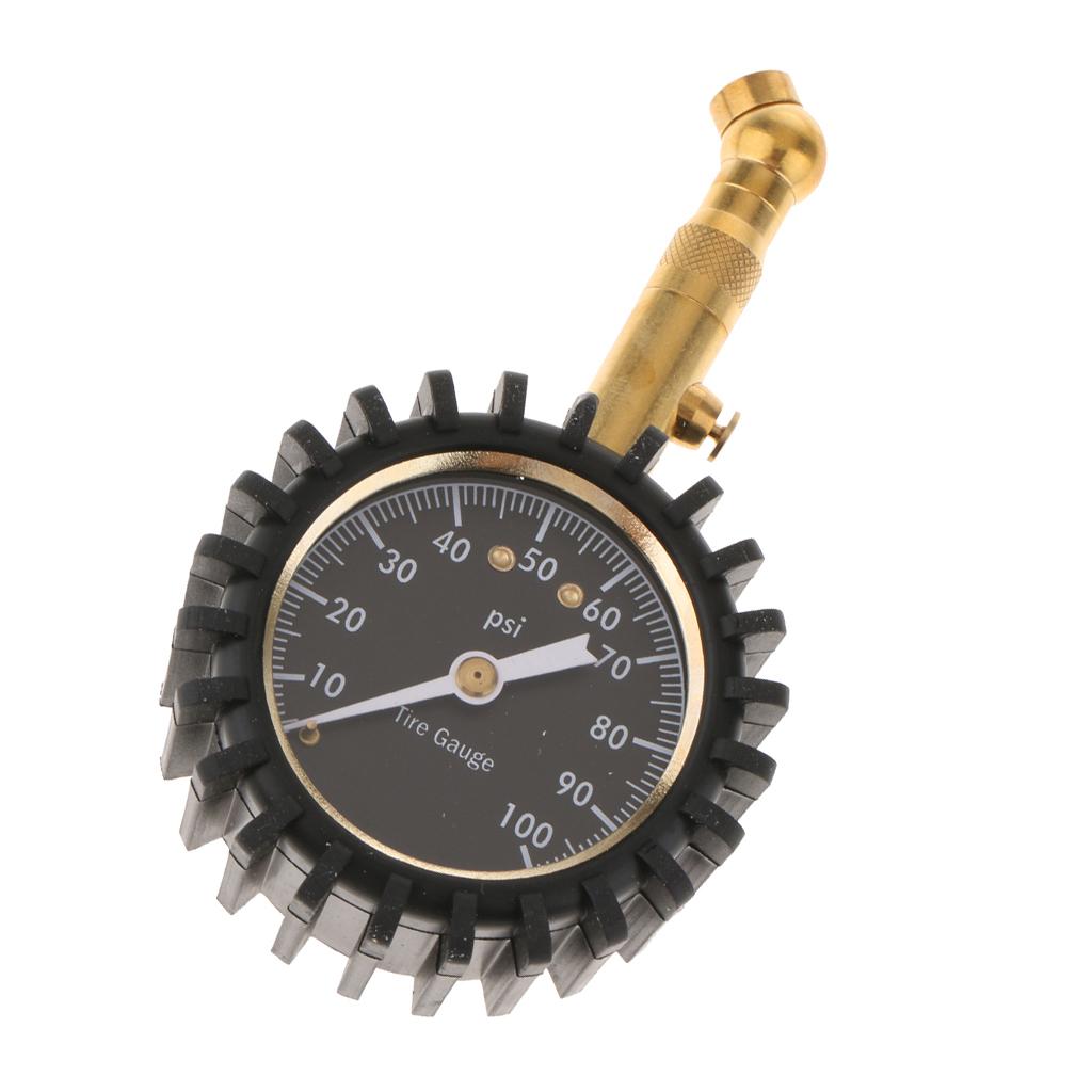 Car Motorcycle Tire Pressure Gauge 100psi Professional Mechanical Tire Gauge