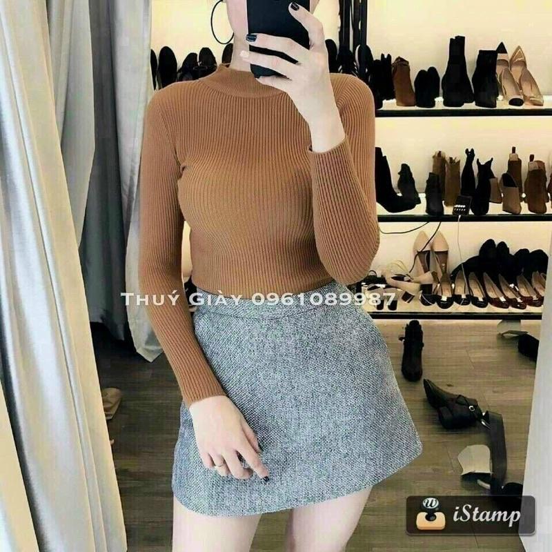 Áo len tăm basic nhiều màu dễ mix đồ