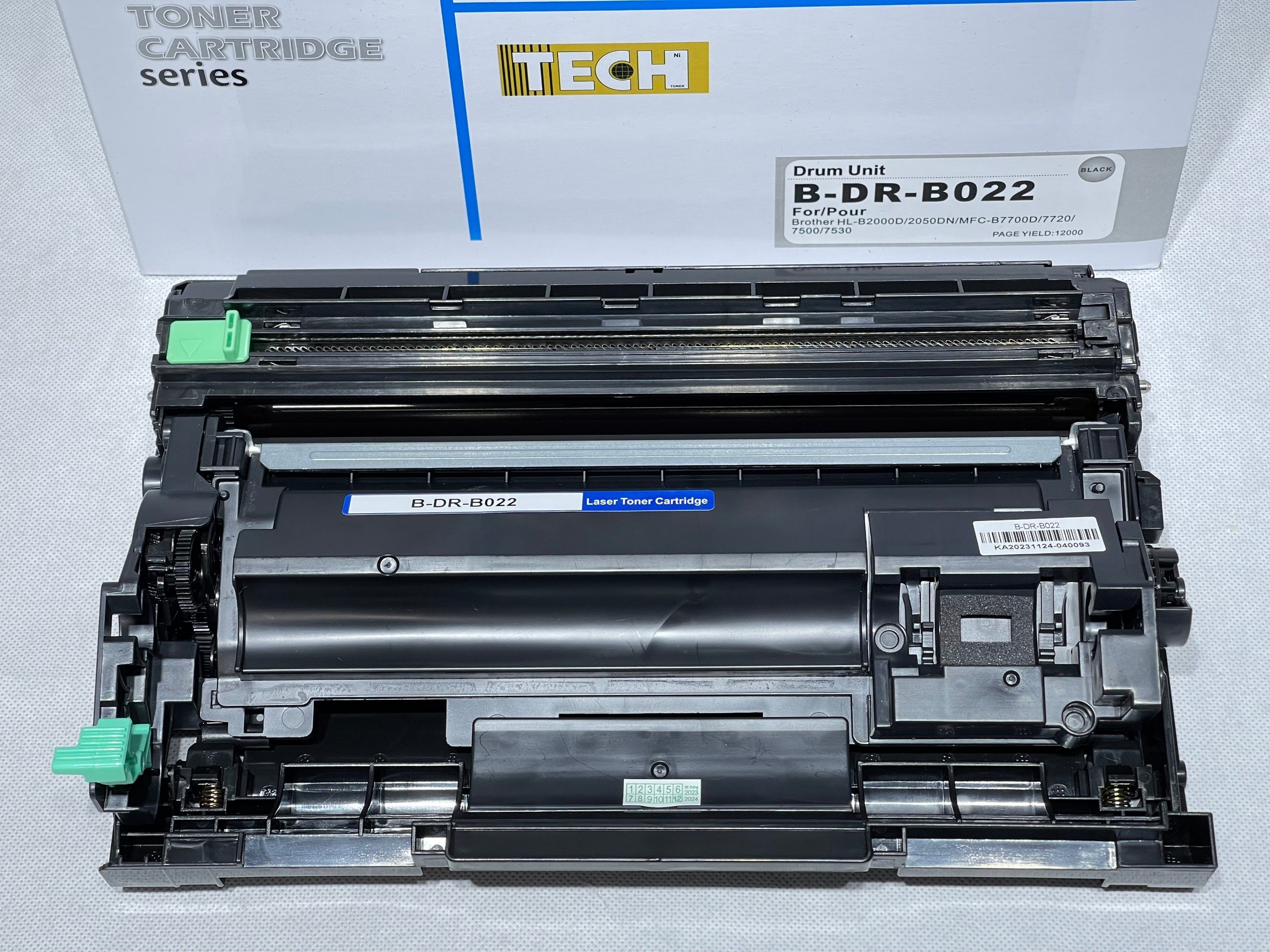 Cụm trống từ DRB022 B027 TECH dùng cho máy in Brother HL B2000 B2080dw (DRB022/B027) 12K - Hàng Nhập Khẩu