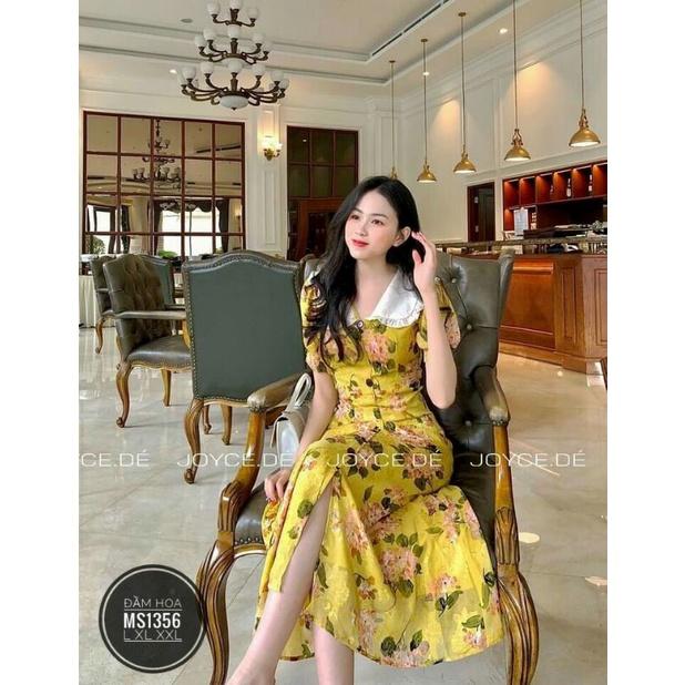 ĐẦM MIDI HOA DẠO PHỐ BIG SIZE SANG CHẢNH