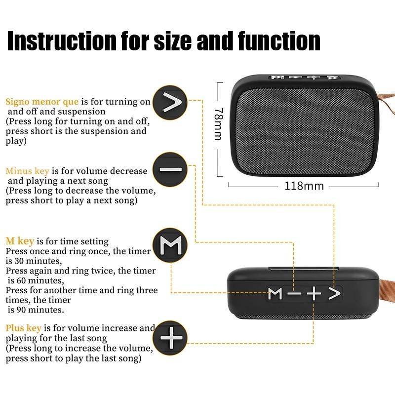 Loa vải bluetooth kết nối không dây di động ngoài trời âm thanh thể thao âm thanh âm thanh tf điện thoại di động điện thoại di động Color: Green