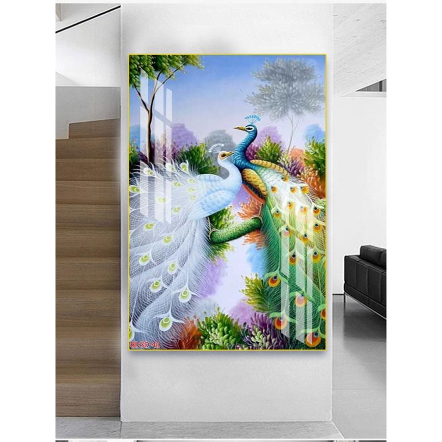 Tranh Treo Tường TRÁNG GƯƠNG, In UV 3D Cao Cấp,40x60,50x70