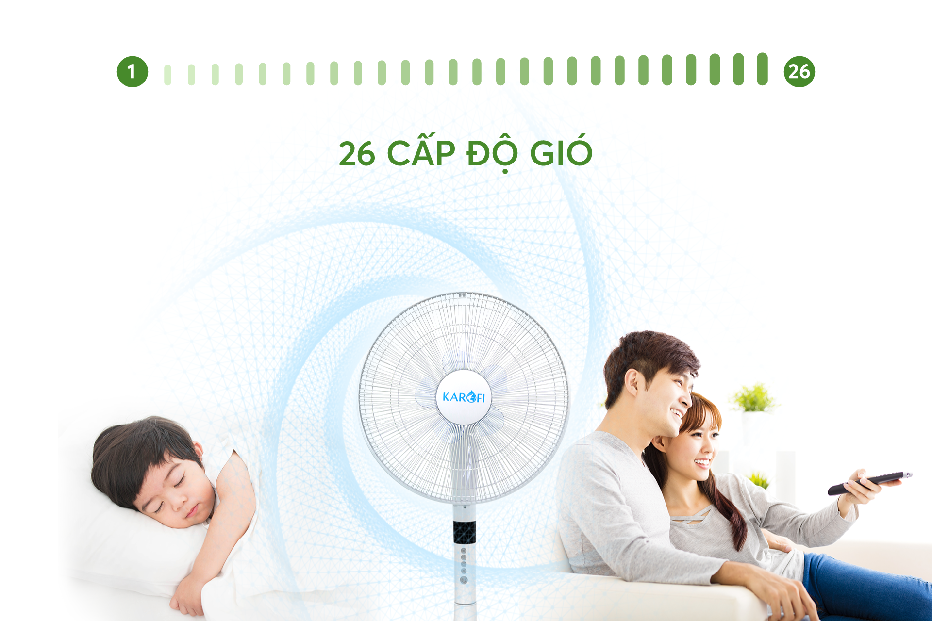 Quạt cây Karofi KF-402AC hàng chính hãng