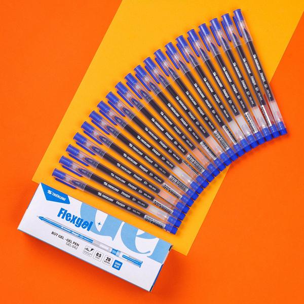 Hộp 20 Bút Gel Flexgel 0.5 mm - Thiên Long GEL-042 - Mực Xanh
