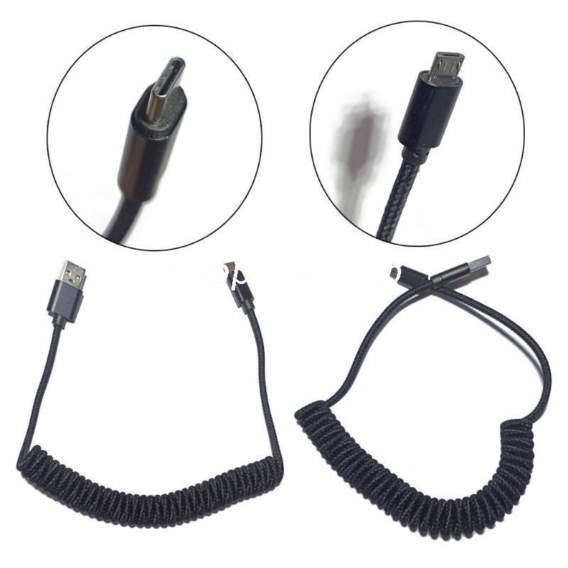 HSV Type C Micro Coiled Cable Wire Mechanical Keyboard GH60 USB Cable Type-C Cable