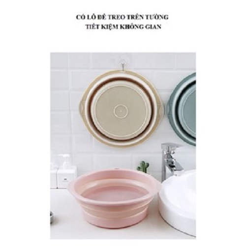 Thau nhựa gấp gọn tiện lợi nhiều size