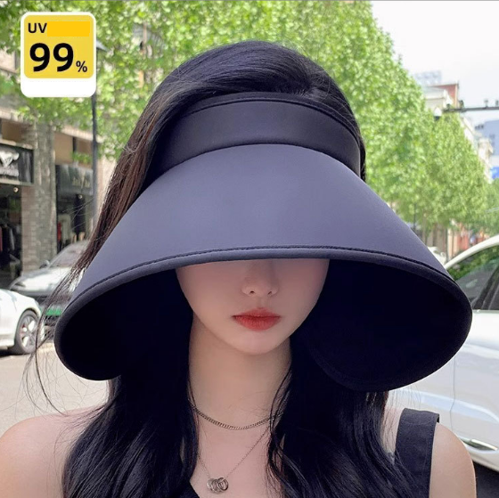Mũ rộng vành chống nắng chống tia UV mái vòm cao cấp mới, nón nữ đi nắng đi biển thời trang