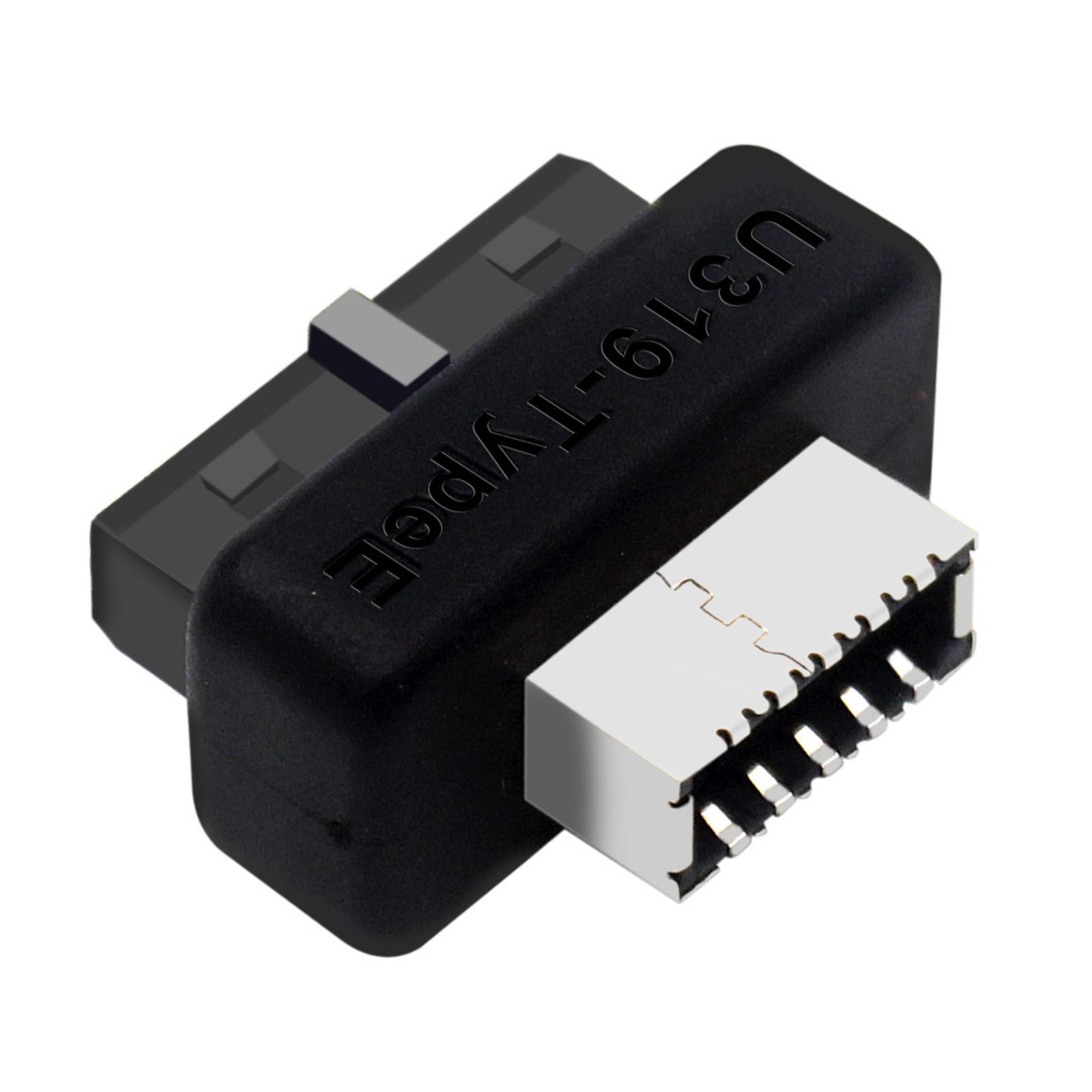 USB Front Panel Adapter, USB 3.1 Type E Key A to USB 3.0 20Pin Header Converter, Durable USB 3.1 3.2 Type -pin A Key Front Panel Adapter