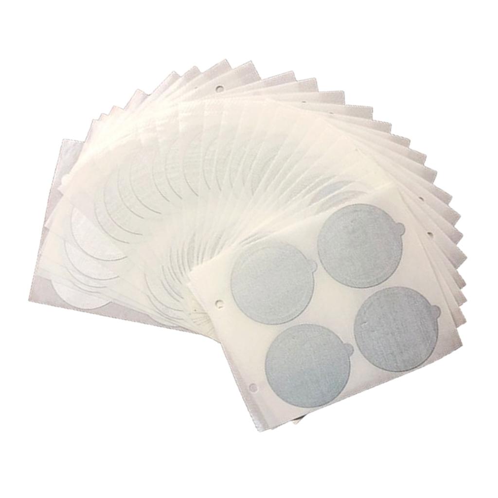 100pcs Single Reusable Cups Filter Aluminum Espresso Lids For Coffee Makers
