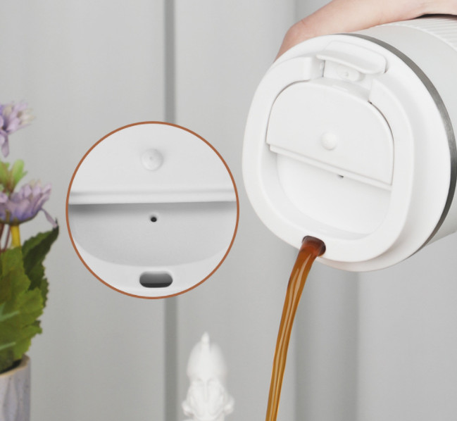 Cốc Giữ Nhiệt Inox 304 Dung Tích Lớn 510ml Tay Cầm Silicon