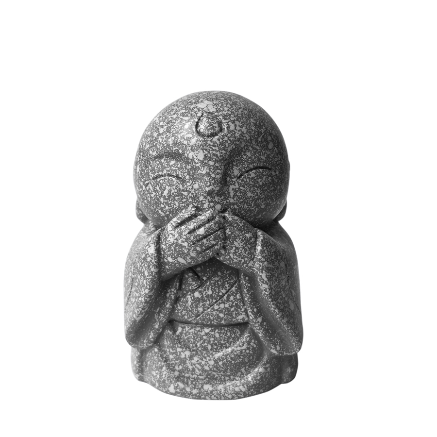 Tượng đá trang trí phong thủy tượng đá bộ ba ông Phúc Lộc Thọ - Chiều cao 14cm - Màu nhũ đồng