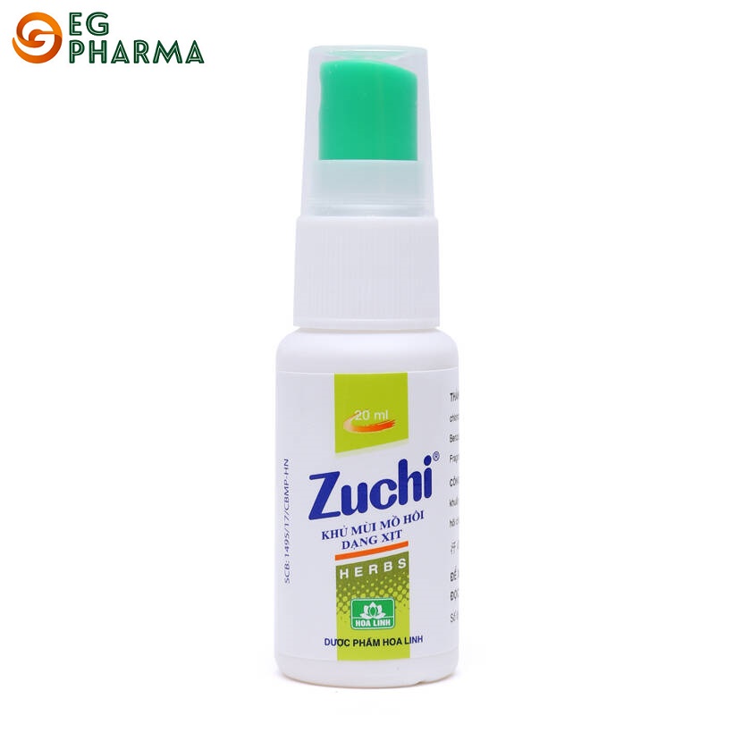 Xịt khử mùi mồ hôi Zuchi thảo dược không gây kích ứng da - XZ1 01