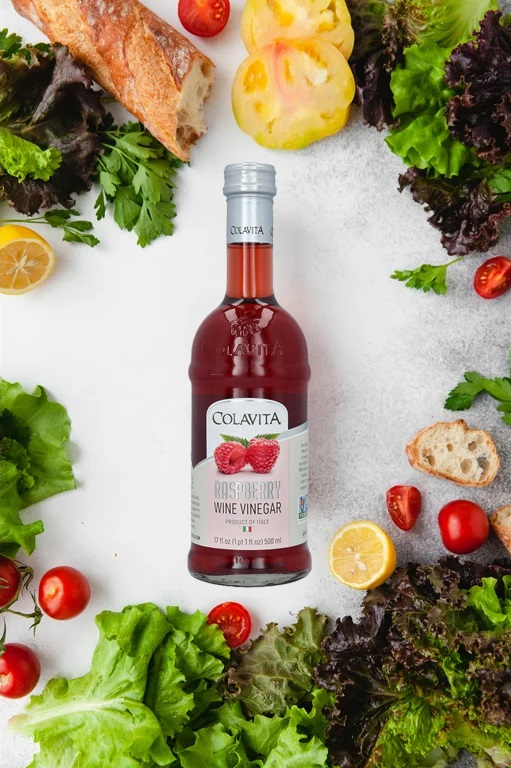 Giấm Rượu Mâm Xôi Colavita Raspberry Wine Vinegar Nhập Khẩu Từ Ý _ Dùng Trộn Salad, Làm Sốt, Pha Chế Cocktail