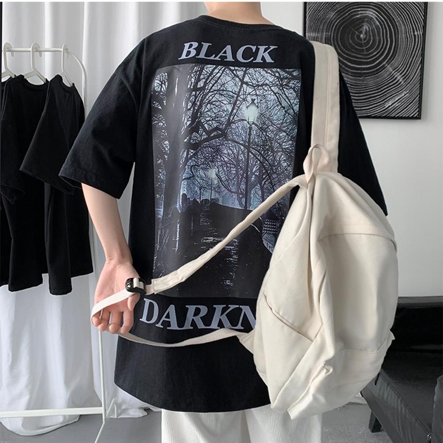 Áo thun Unisex Phong Boutique DARK SIDE phông tay lỡ nam nữ form rộng Oversize