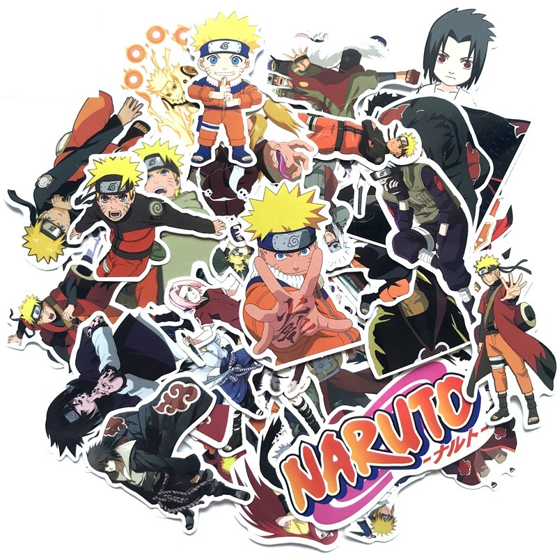 Bộ 60 miếng Sticker hình dán Naruto