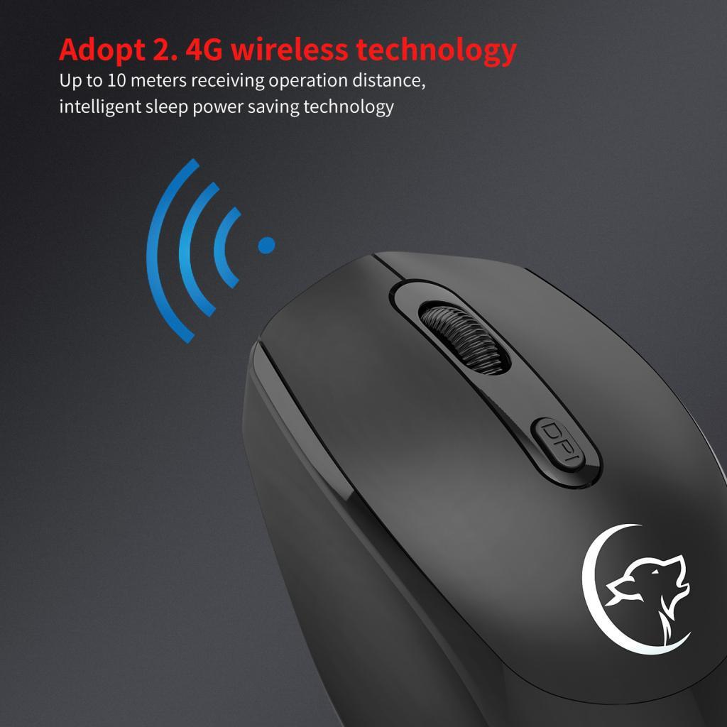 Fashionable 1200/1600/2400DPI Rechargeable 2.4G USB Wireless Optical Mouse