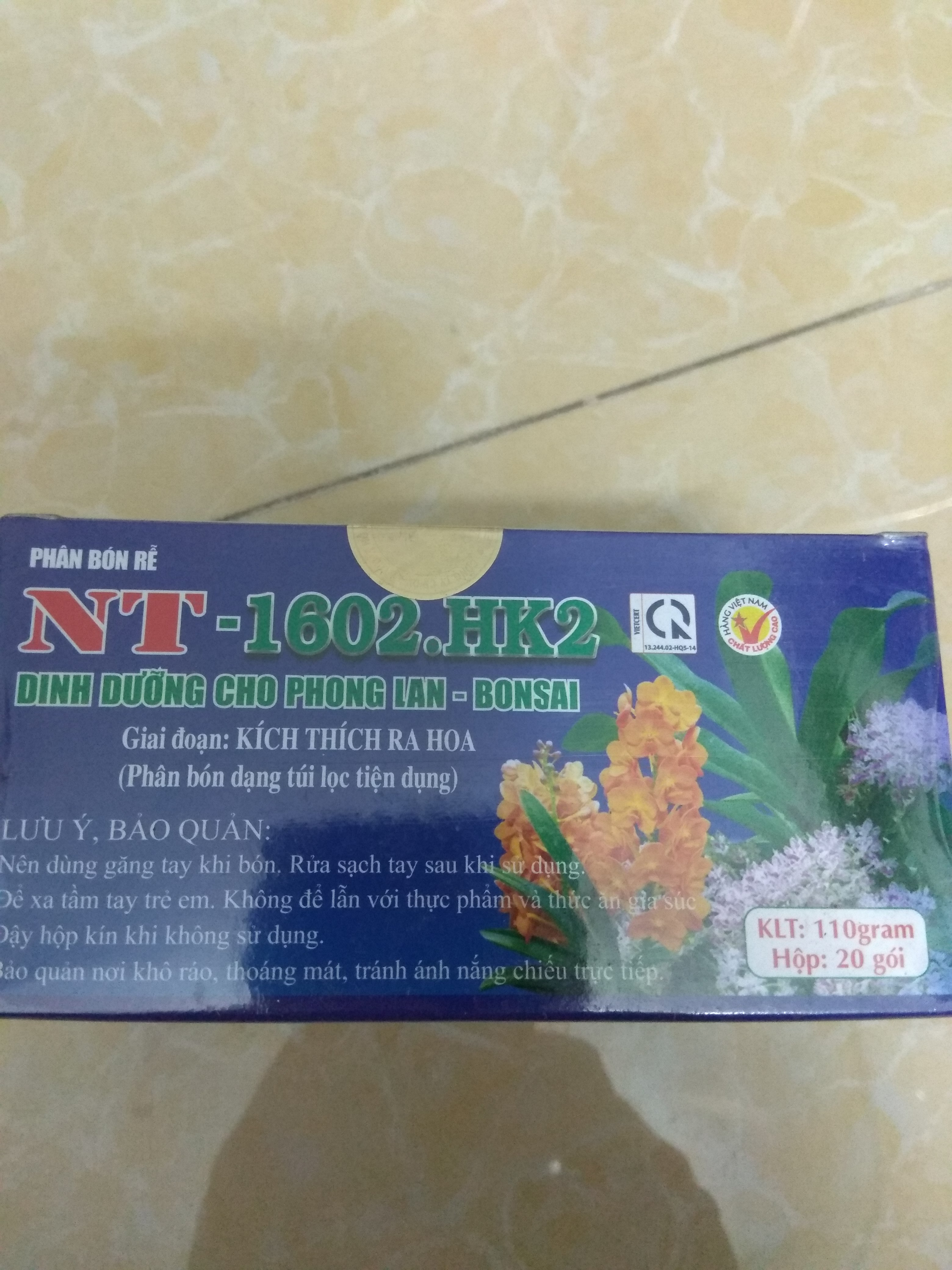 Combo 3 hộp loại túi lọc nuôi cây con đến trưởng thành, ra hoa, dưỡng cây sau ra hoa- HK1,HK2,HK3, hộp 20 gói