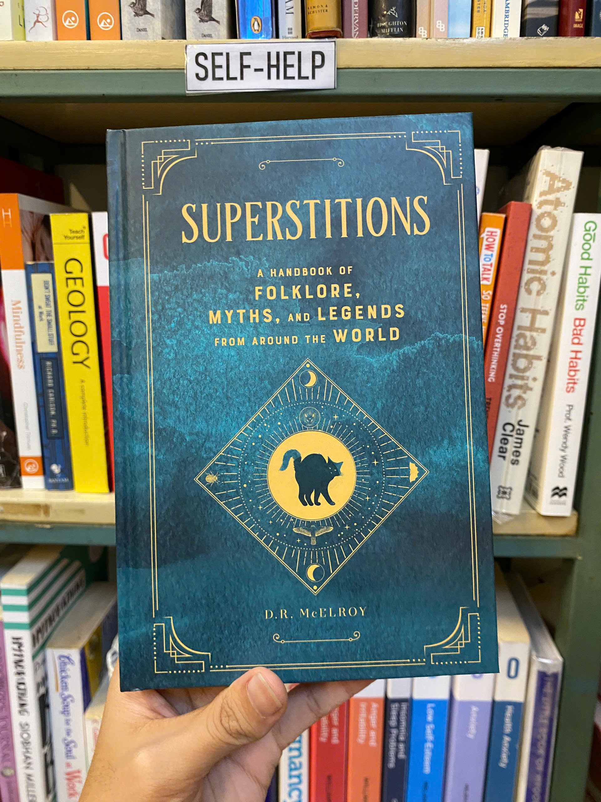 Sách - SUPERSTITIONS: Handbook of Folklore, Myths and Legends From Around The World by D.R. McElroy