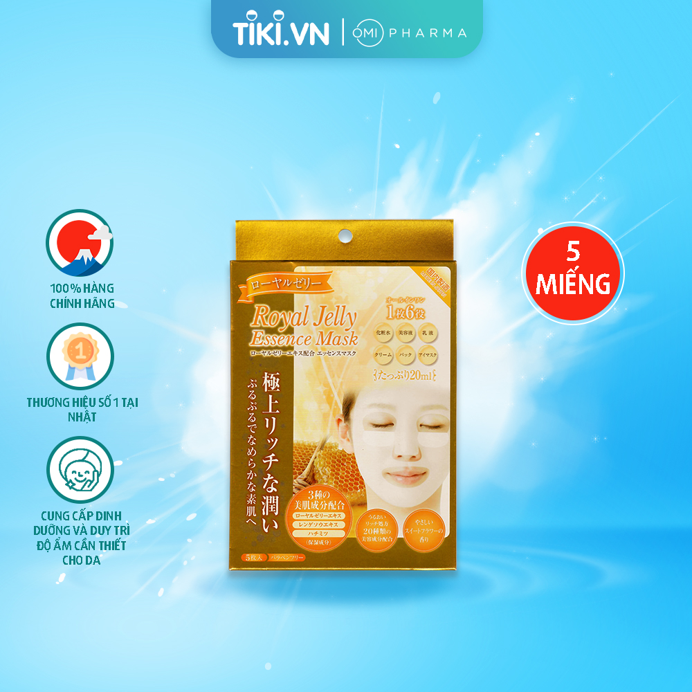 Mặt nạ săn chắc da tinh chất sữa ong chúa G Face Mask RJ (Hộp 5 miếng)