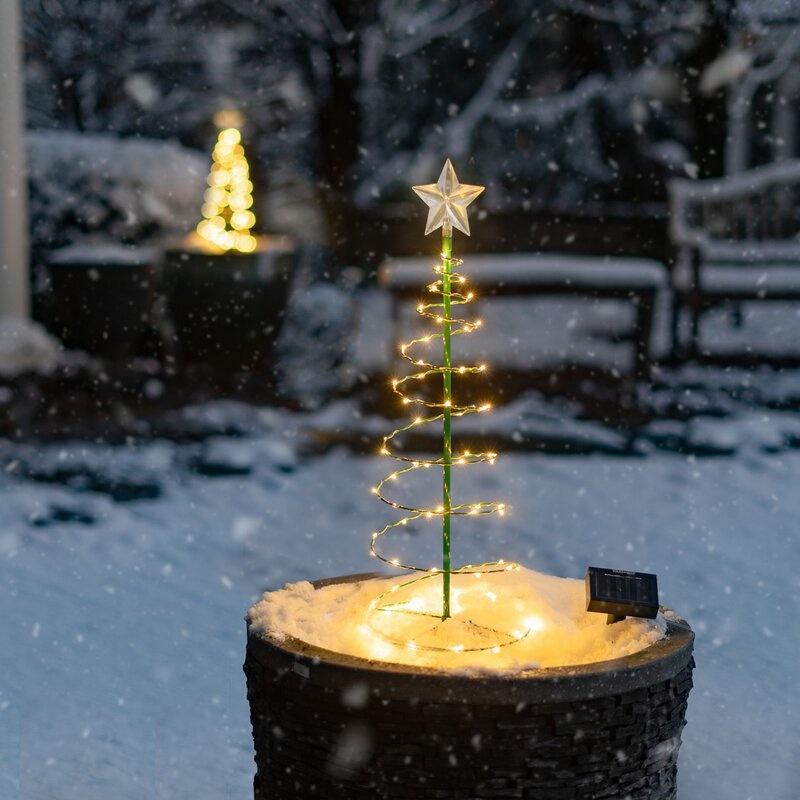 50Cm Solar Christmas Light Tree Led Garden Outdoor Lamp Insert The Ground Waterproof Auto On /off Decoration Lights for Xmas