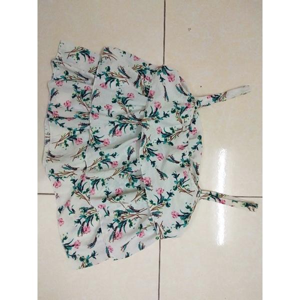 Áo 2 dây nữ màu trắng hoa nhí