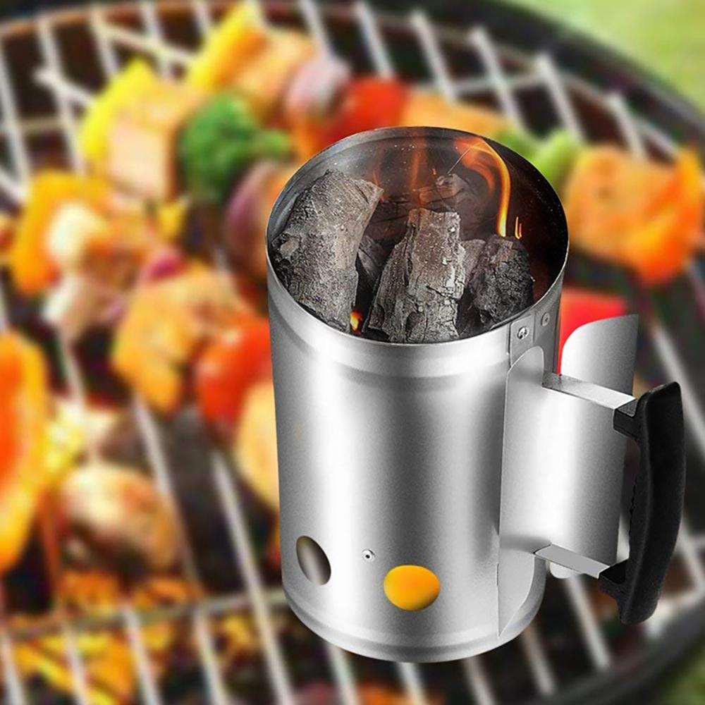 Thịt Nướng Lửa Bật Lửa Ống Khói Khởi Động Than Thép Nhanh Nhanh Lửa Bật Lửa Dùng Cho Cắm Trại Dã Ngoại BBQ Phụ Kiện Nhà Bếp