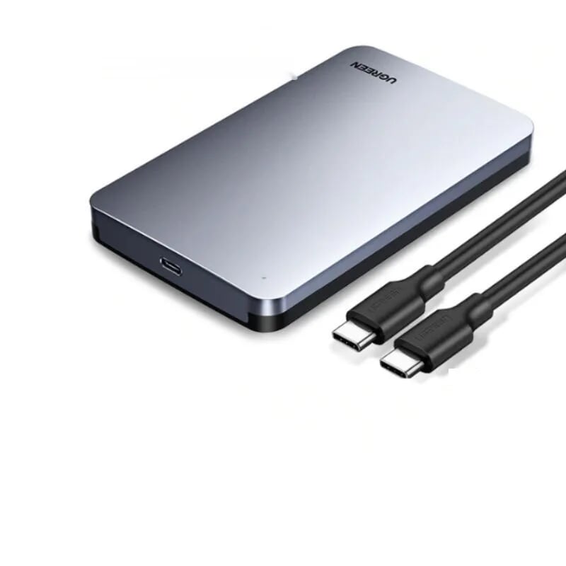 Hộp đựng ổ cứng ssd 2.5-inch sata kèm cáp usb type c ra usb type c Ugreen 300HV70499CM hàng chính hãng
