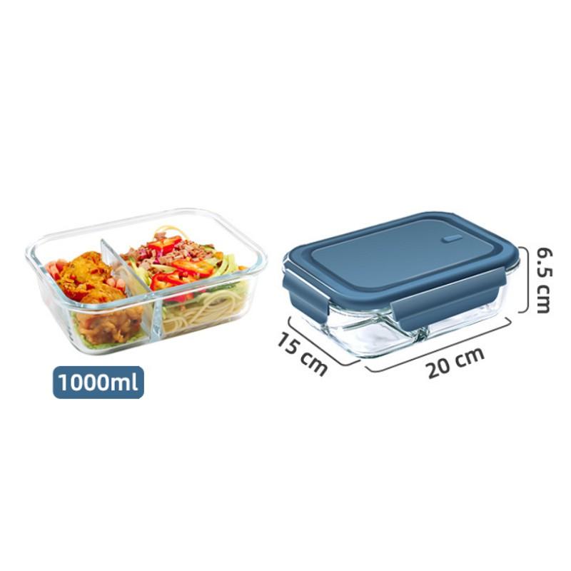 Hộp cơm thủy tinh chia ngăn cao cấp Yeahcook Glass Food Container