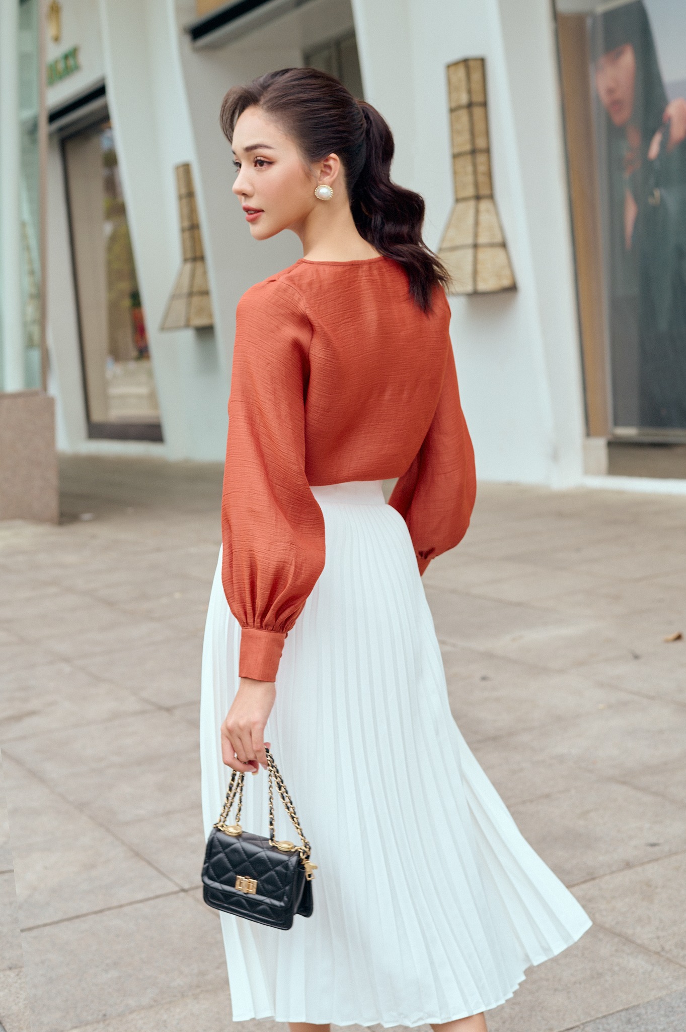 OLV - Áo Dark Amber Long Sleeve Top