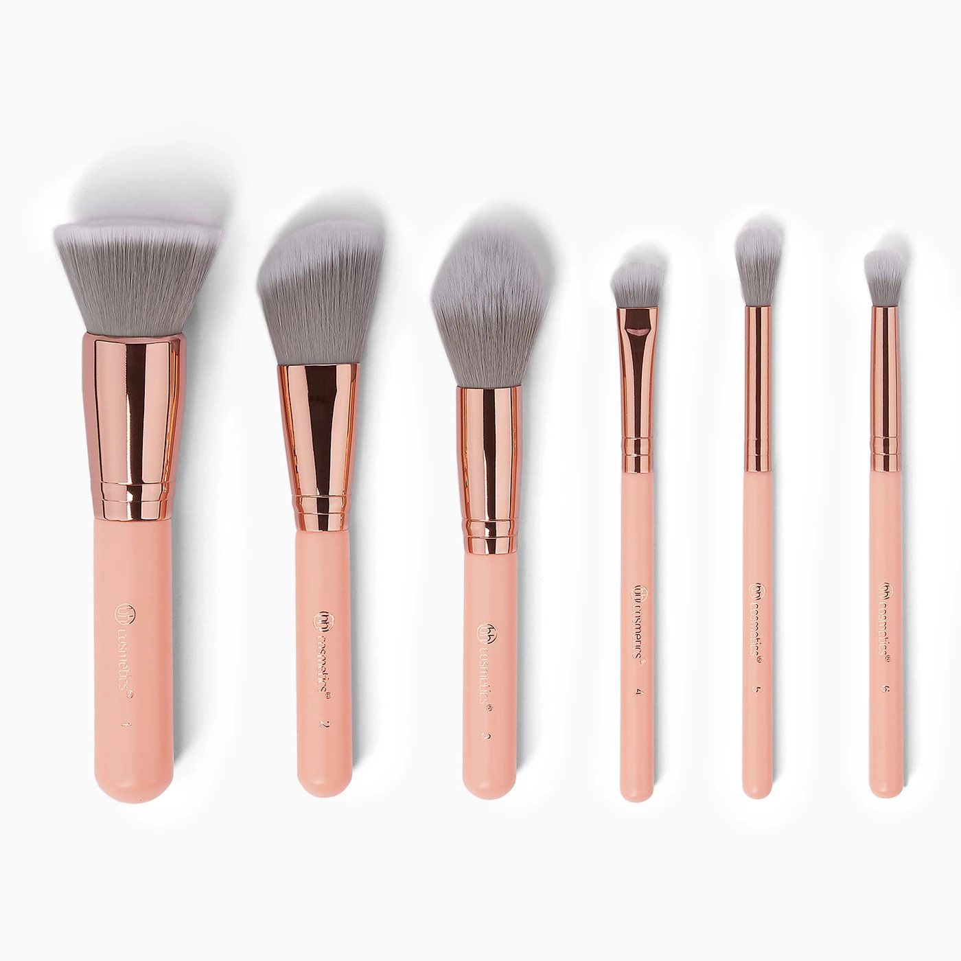 Bộ Cọ Trang Điểm 6 cây BH Cosmetics Petite Chic 6 Piece Mini Brush Set With Bag