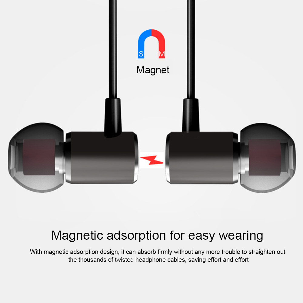 Tai Nghe Nhét Tai Có Dây 3.5mm Từ Tính Có Micrô