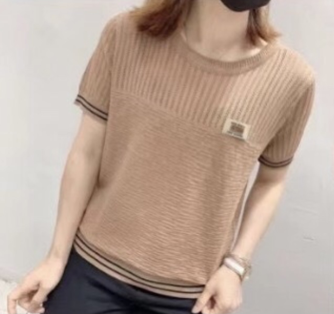 Áo len dệt kim mặc mùa hè thoáng mát giặt không nhăn,free size 55kg