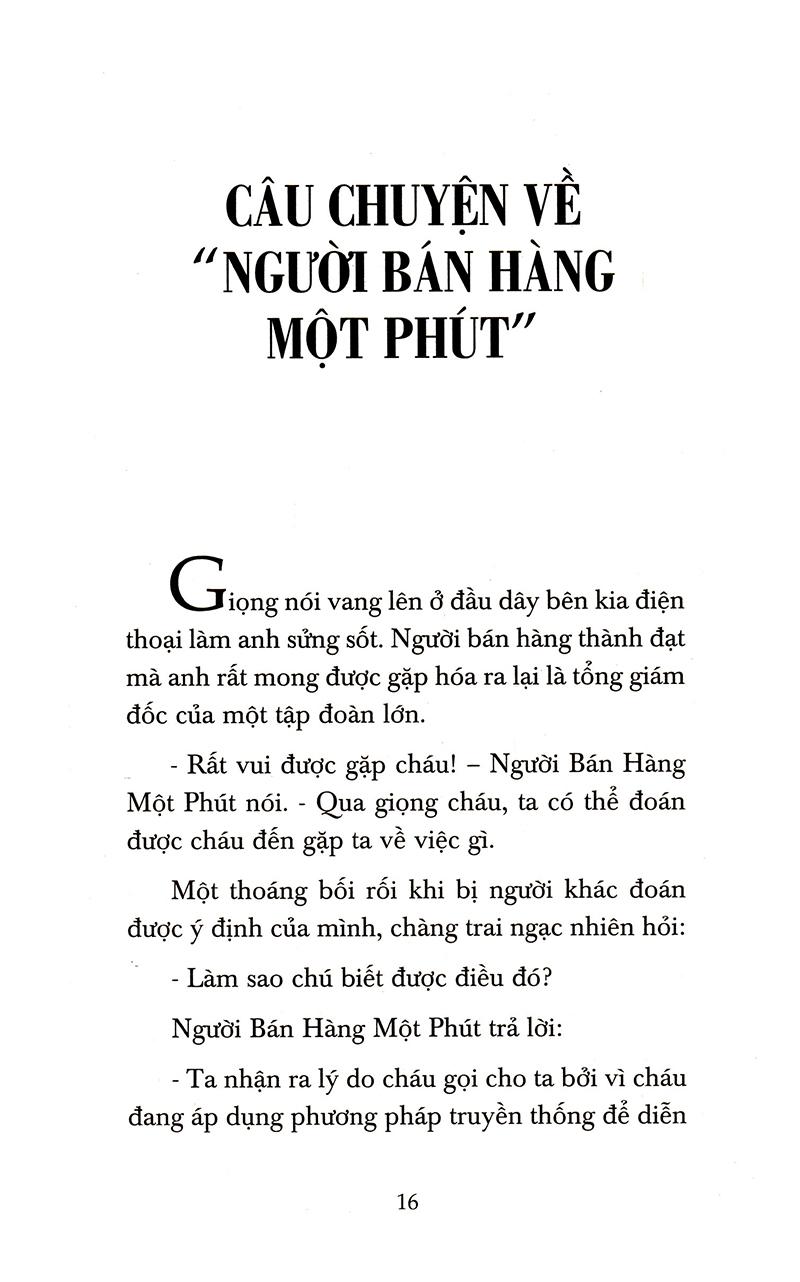 Sách - Người Bán Hàng Một Phút (Tái Bản 2020)