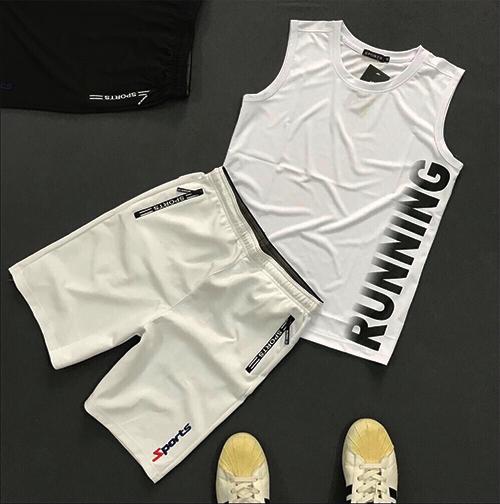 Combo 2 Quần shorts thể thao nam dạng sọt sport đùi chất thun lạnh 4 chiều cao cấp phù hợp tập gym hay mặc nhà màu trắng và đen DUI-P101