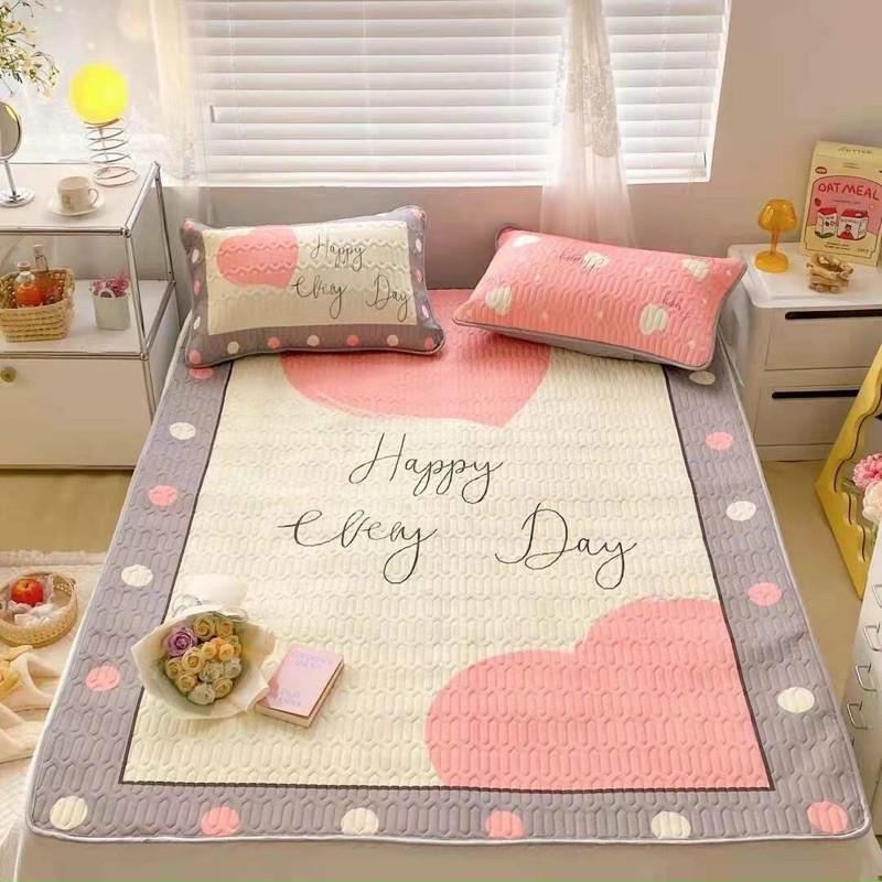 Chiếu Điều Hoà Tencel 5D Hàng Nhập Khẩu Cao Cấp 3 Món Làm Từ Cao Su Non Mẫu Bé Gái