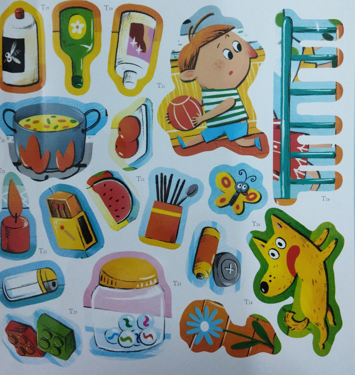 Sticker Kỹ Năng An Toàn Cho Bé - Ở Nhà An Toàn