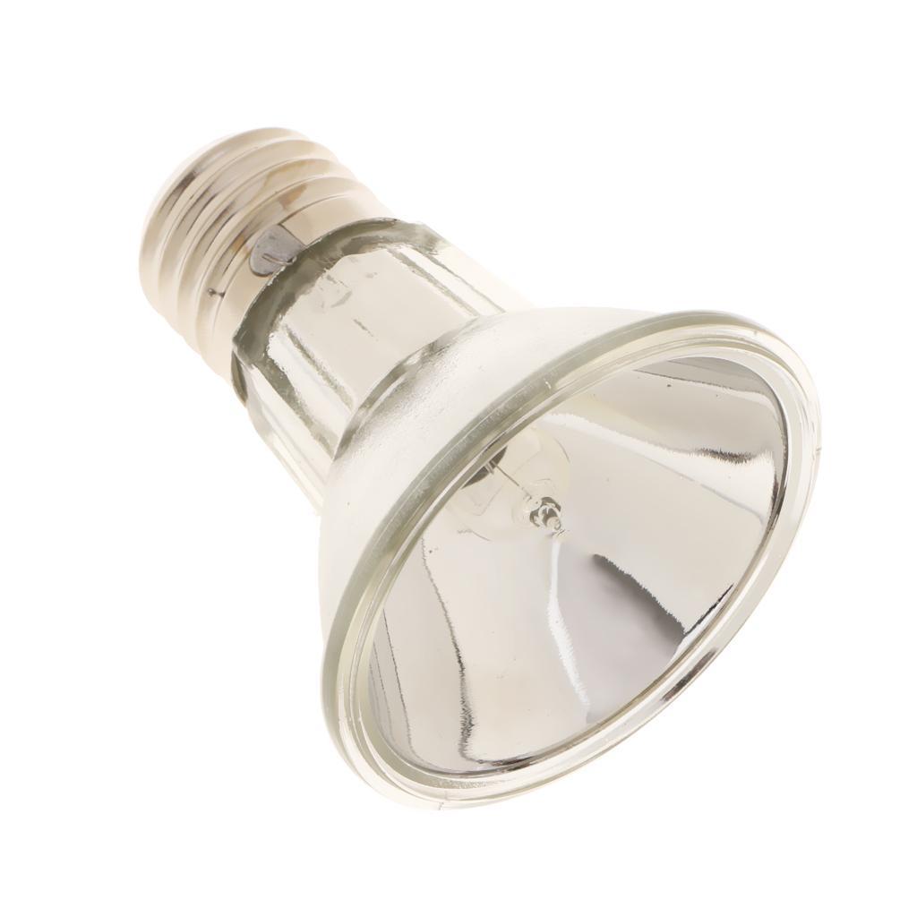 2pcs Reptile Tortoise Amphibian UVA UVB Heat Light Infrared Baking Spot Lamp
