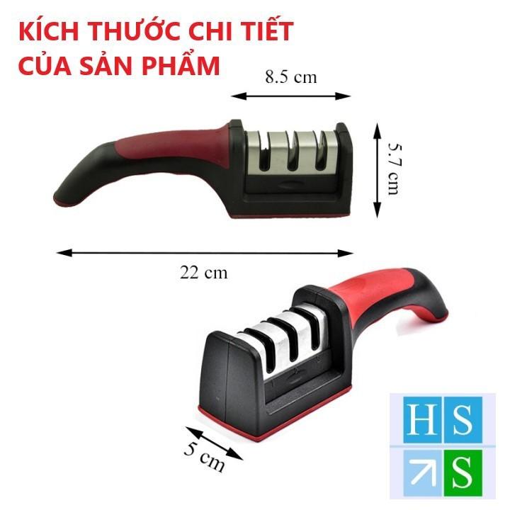 ( Bán sỉ ) Dụng cụ mài dao kéo 3 khe (3 cấp độ) tay cầm tiện lợi mài dao sắc bén nhanh và hiệu quả - HS Shop Đà Nẵng