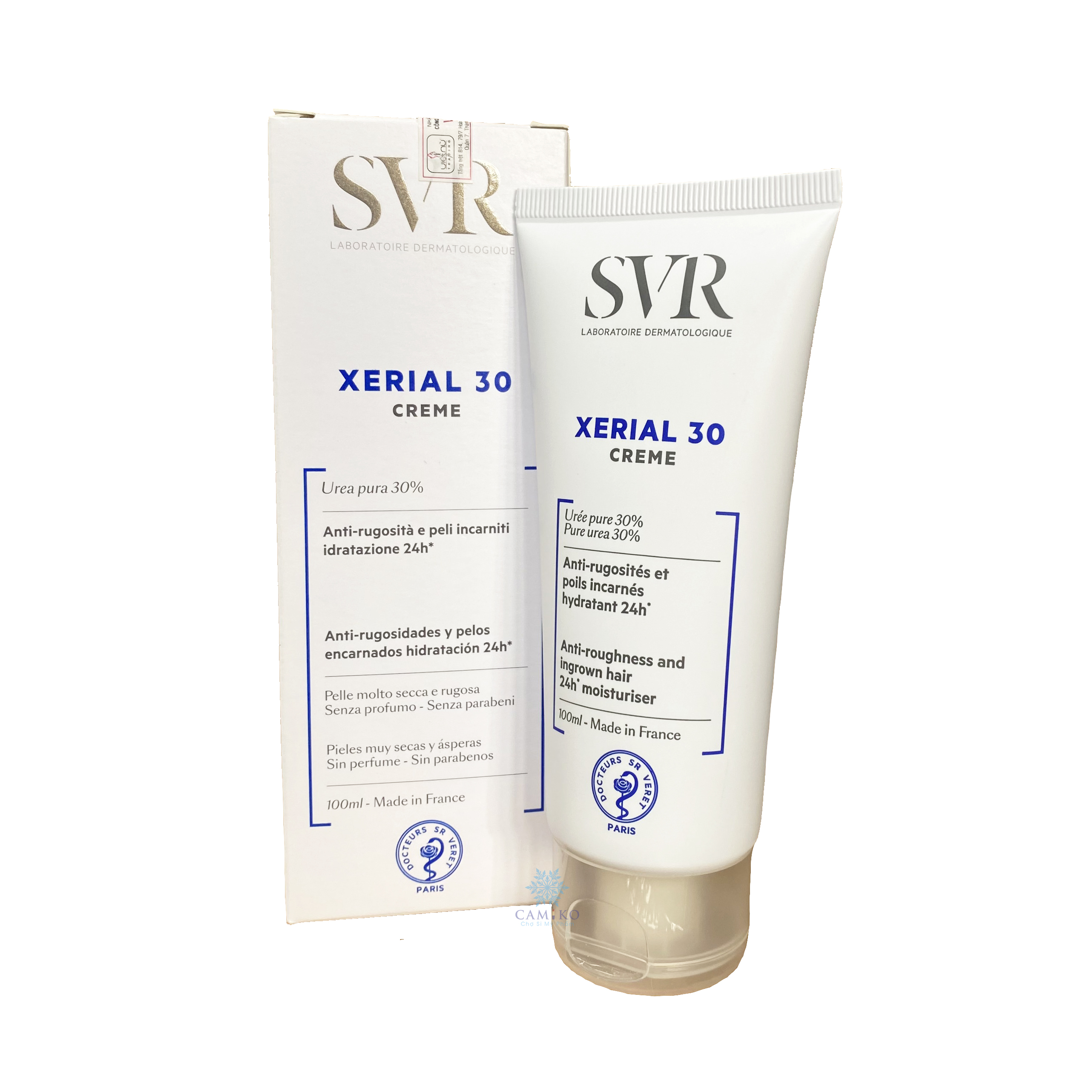 Kem dưỡng ẩm dành cho da rất khô và thô sần vùng khuỷu, cánh tay, chân SVR Xérial 30 Crème 100ml