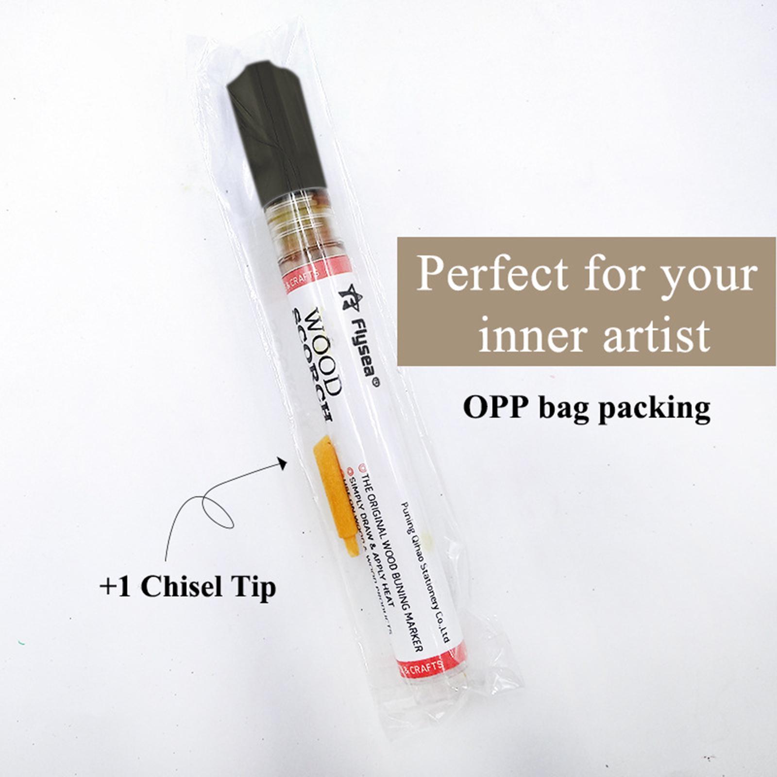 2x Wood Burning Pen Marker Scorch Pen Maker for Fire Painting