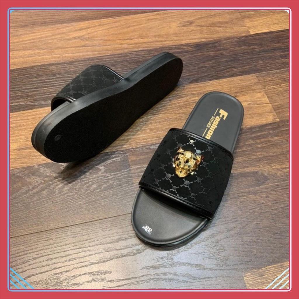 Dép nam siêu đẹp 3 phối màu mác tàu vân quỷ trẻ trung