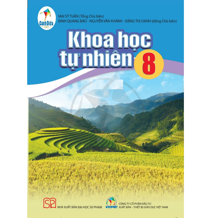 Sách - SGK Khoa Học Tự Nhiên 8 Cánh Diều và 2 tập giấy kiểm tra kẻ ngang vỏ xanh