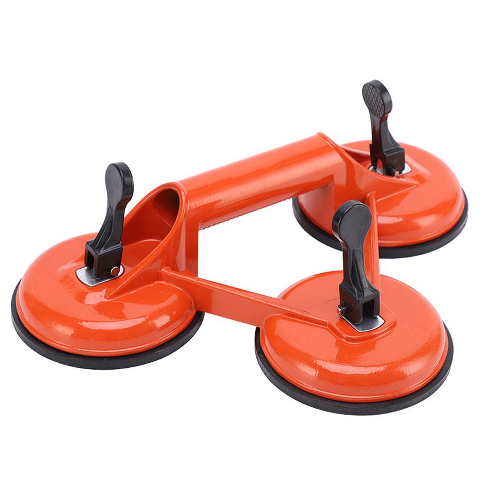 Vacuum Suction Cup Aluminum Alloy 3-Claw Grip Sucker High Bearing Capacity Ceramic Tile Puller Granite Glass Lifter