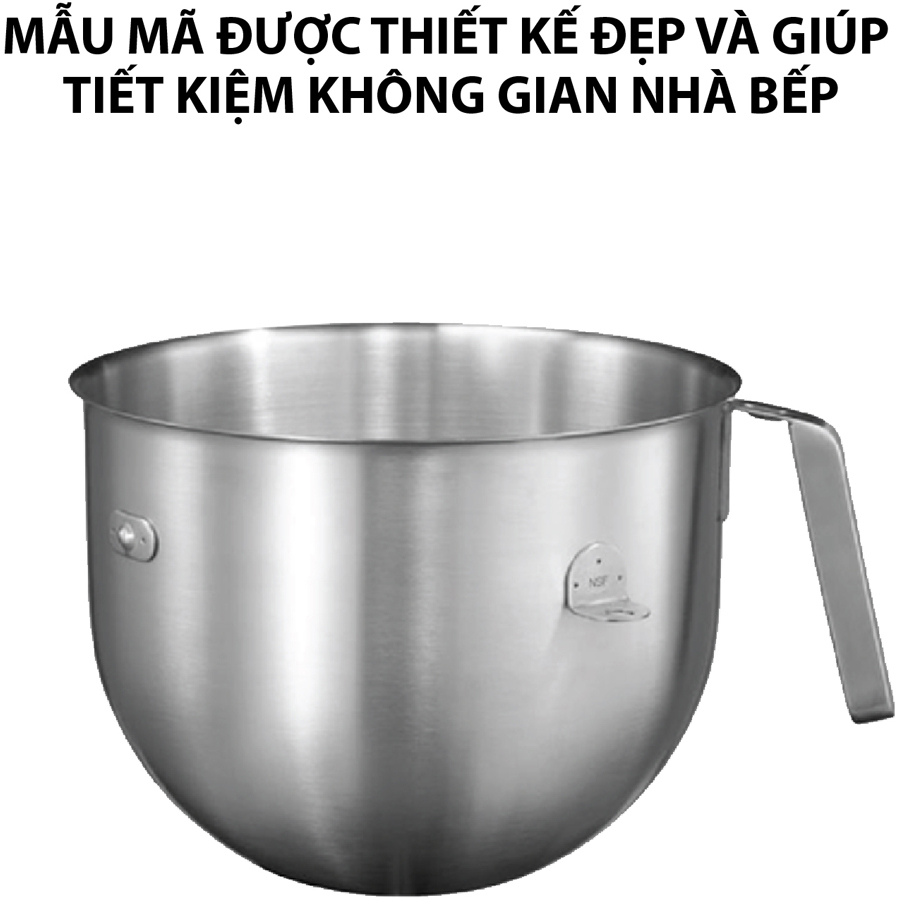 Máy Trộn Bát Nâng Heavy Duty KitchenAid 5KSM7590WWH (6.9L) - Trắng - Hàng Chính Hãng