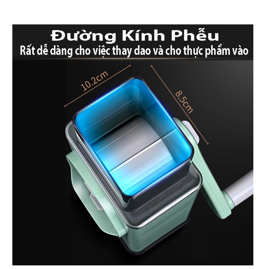 Dụng cụ thái cắt bào sợi rau củ quả đa năng 4 in 1 lưỡi bằng thép không gỉ - Máy cắt thái nạo sợi