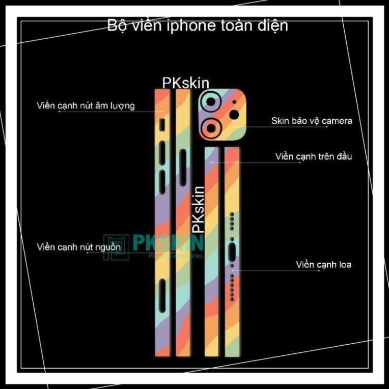 Miếng dán skin viền in hình cho iPhone 13, 13 pro, 13 pro max, 13 mini theo yêu cầu