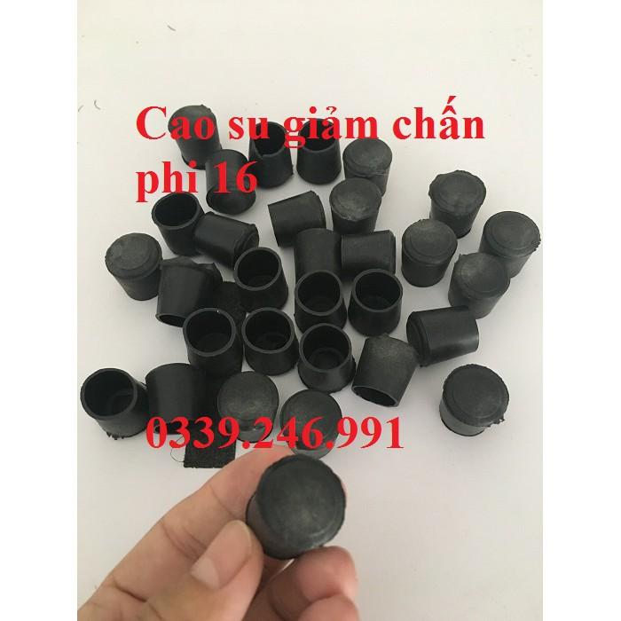 20 phi 16 mm _ bao ngoài chân bàn ghế, chụp ống phi tròn chống xước, chống nước mưa