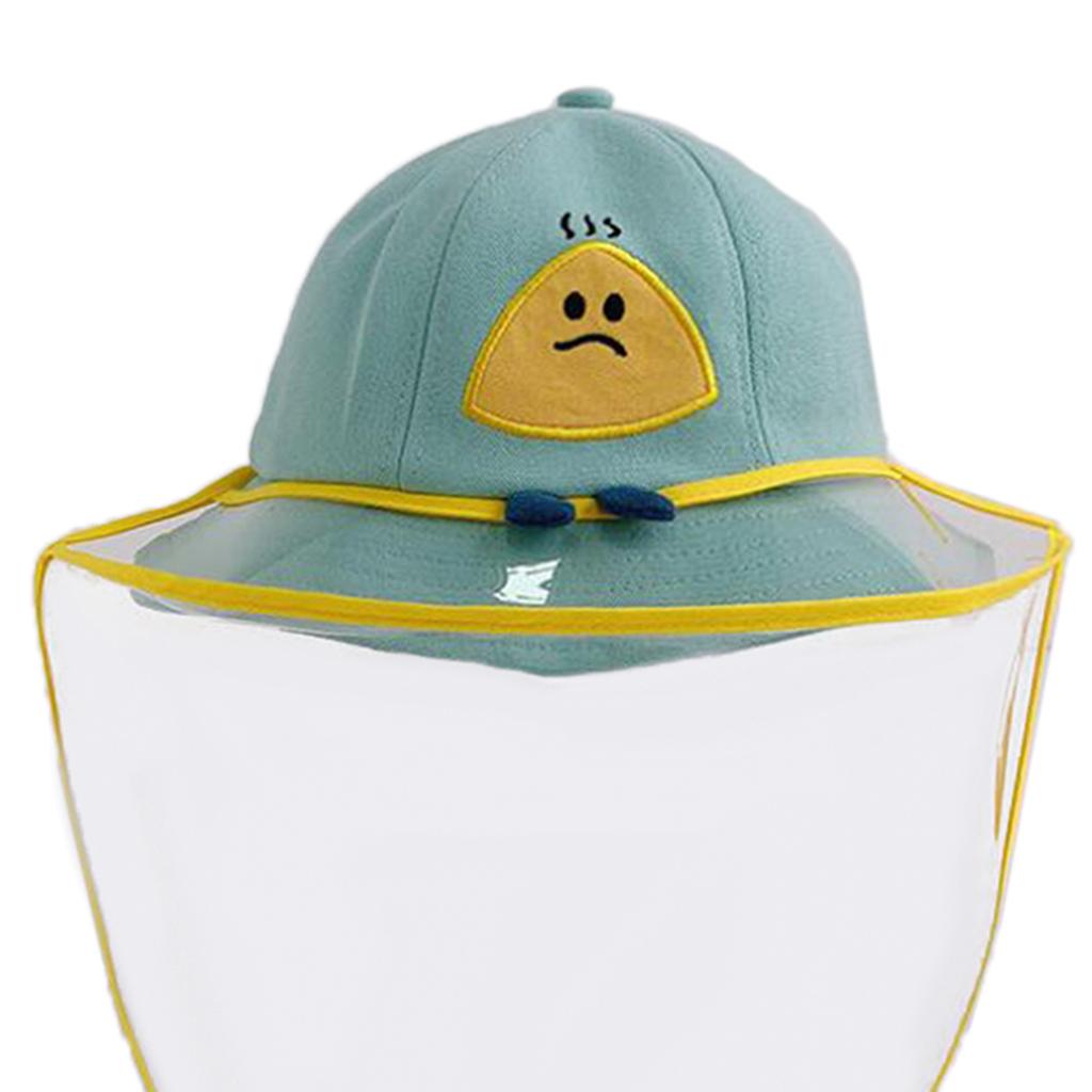 UV Protection Hat for Kids Blue+Beige